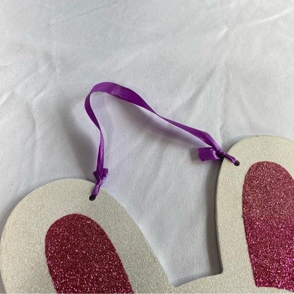 Fun Easter Bunny Glittery Hanging Fiber Board Hanging Characters - Picture 8 of 9